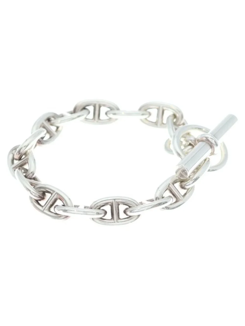 Hermes Chaine D'ancre MM Chain Bracelet Silver